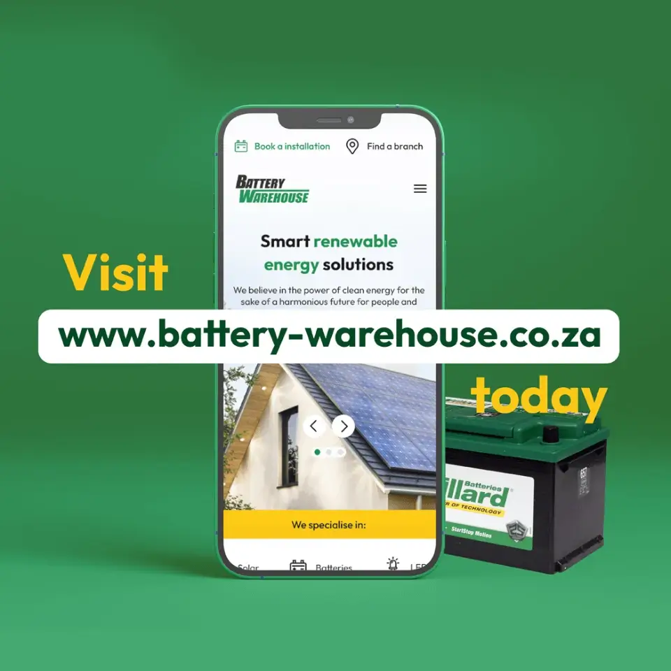 battery Warehouse Mobile Website Design